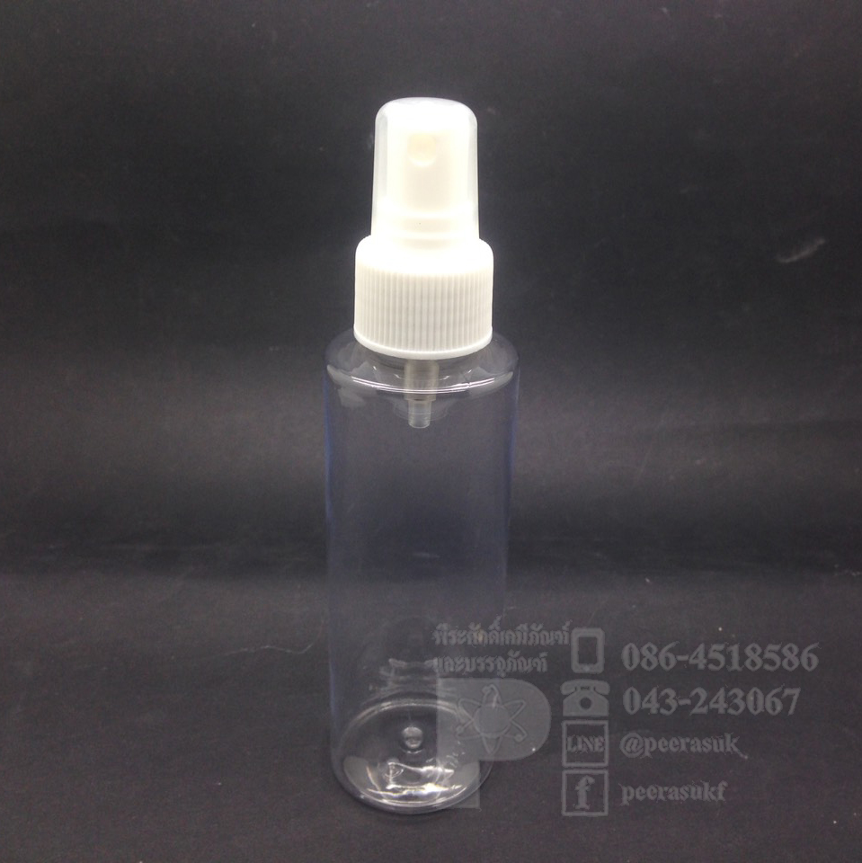 ขวด SA 120ml. ใส+สเปรย์ขาว แพคละ 10 ชิ้น