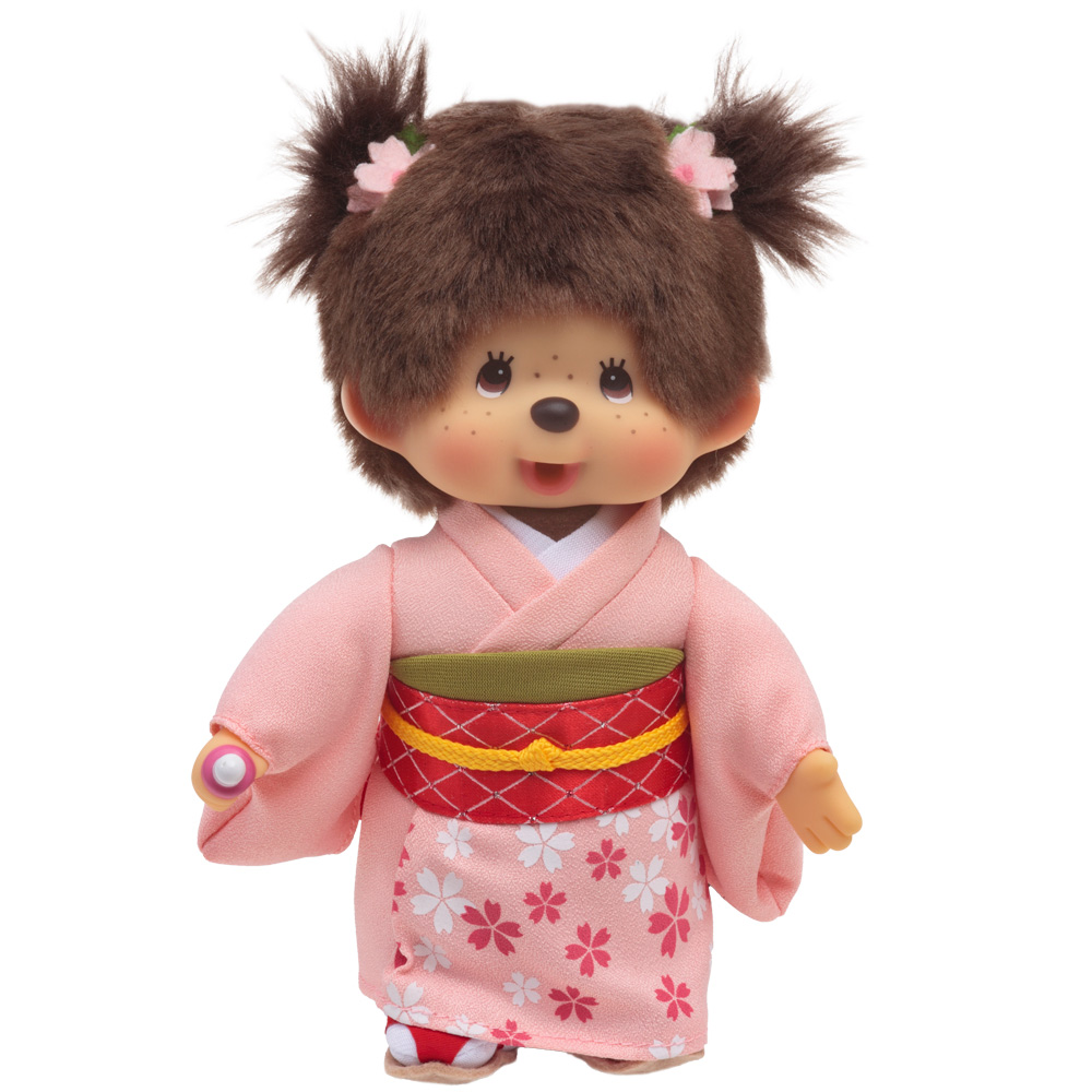 [PRE-ORDER] ตุ๊กตา ม่อนชิชิ กิโมโน ซากุระ Size S ม่อนชิชิจัง Monchhichi Sakura Kimono 11 x 9 x 19 cm นำเข้าจากญี่ปุ่น 桜 モンチッチ