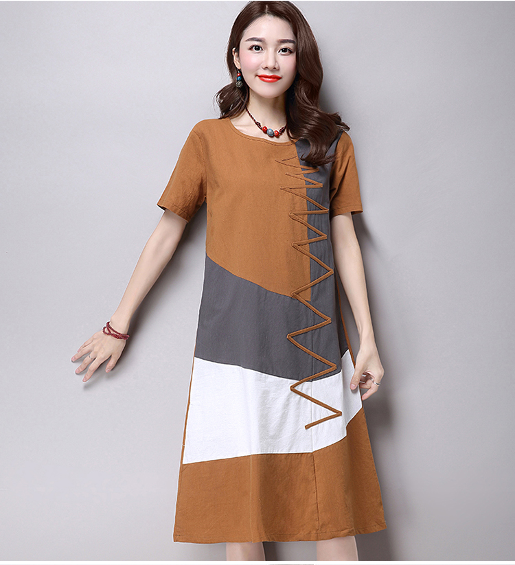 ชุดคลุมท้อง ลายแฟชั่น สีสันสดใสน่ารัก น้ำตาล เทา ขาว M,L,XL,XXL