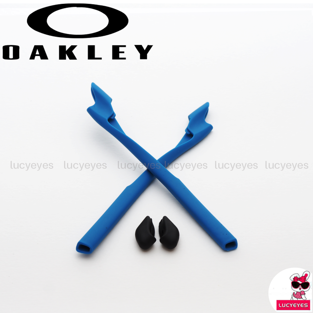 ชุดยางขาแว่น + แป้นจมูก OAKLEY OO9153, HALF JACKET 2.0 สีน้ำเงิน
