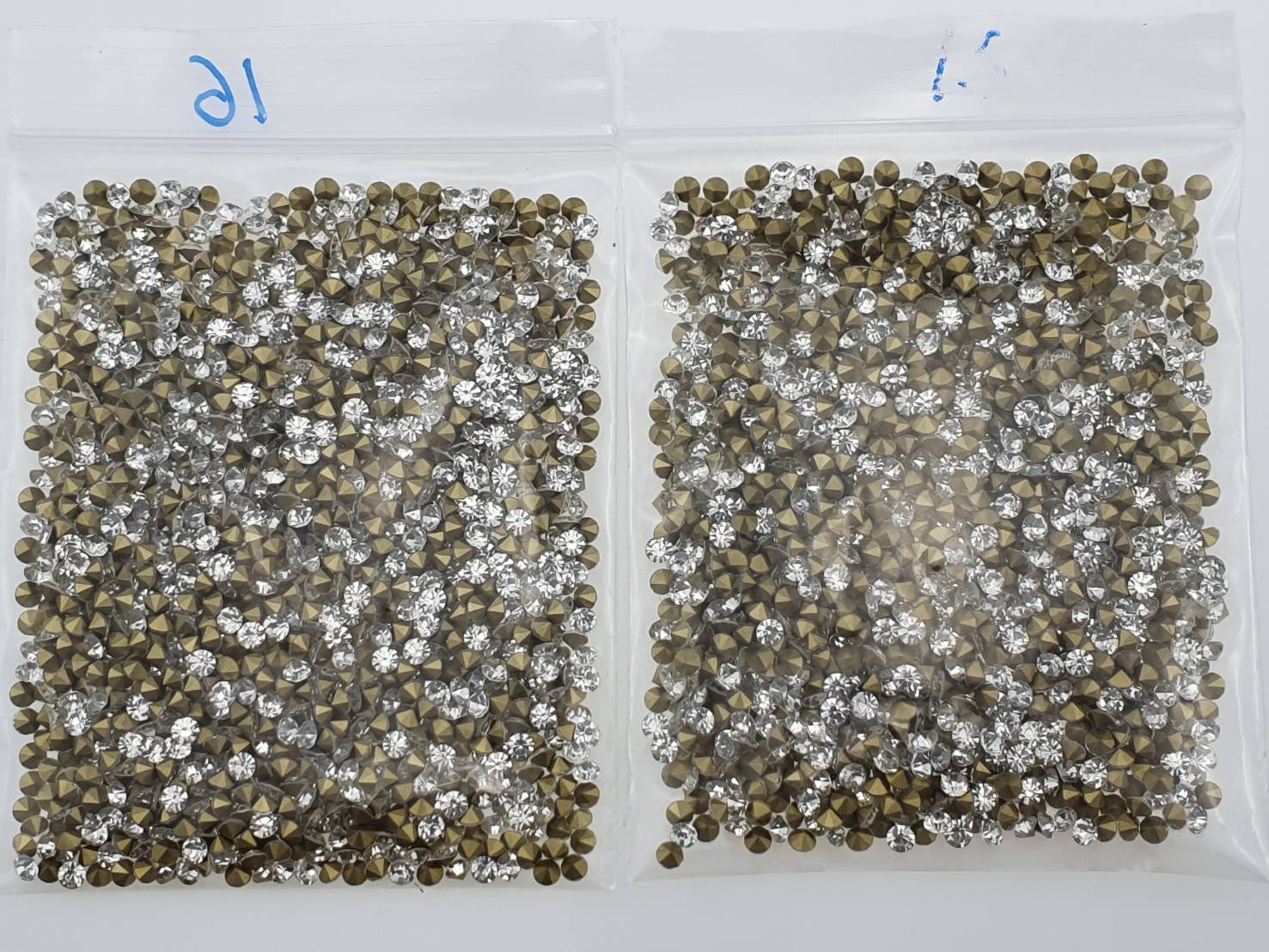 เพรชคริสตัลก้นแหลมจำนวน1440เม็ด สีรุ้ง AB สำหรับงานประดับเครื่องประดับ แต่งองค์พระ และชุดลิเก