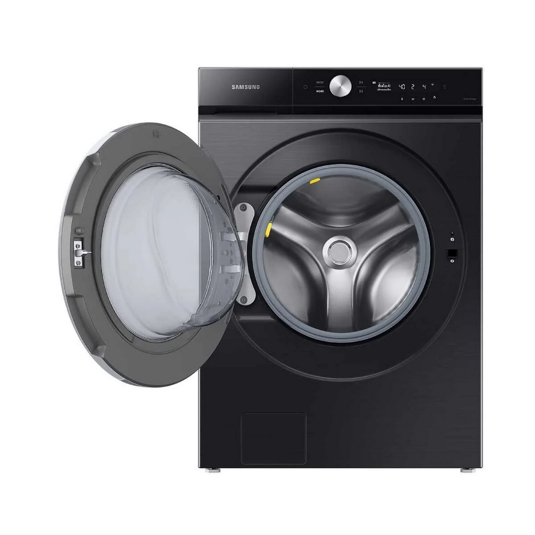 [ผ่อน0%] Samsung เครื่องซักผ้าฝาหน้า WF24B9600KV/ST 24 กก. 1400RPM อินเวอร์เตอร์ สีดำคาเวียร์ (ชลบุรีส่งฟรี)