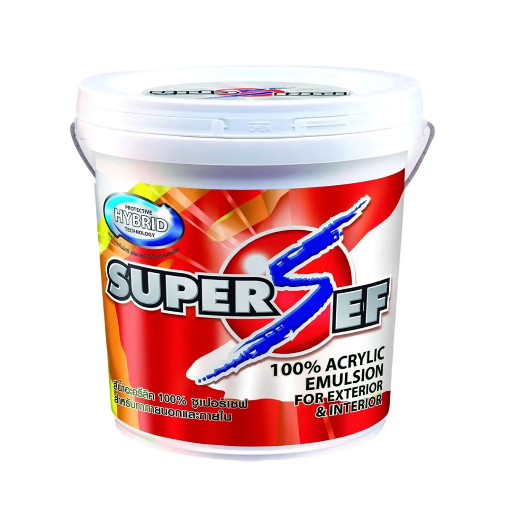 สีน้ำภายนอก No.1000/ถัง 2.5 Supersef