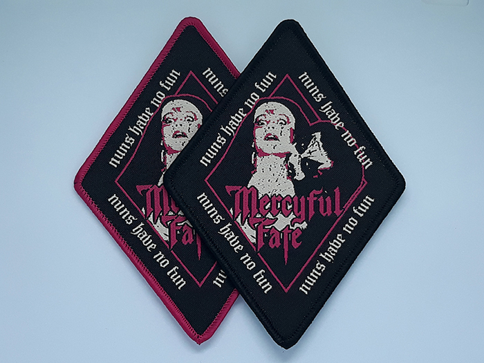 MERCYFUL FATE 'Nuns Have No Fun' Woven Patch อาร์มแบบทอ