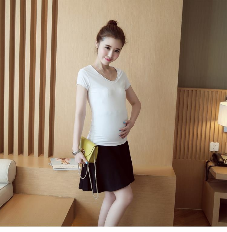 กระโปรงคนท้อง มีกางเกงกันโป๊ด้วย ใส่สบาย น่ารักค่ะ สำเนา