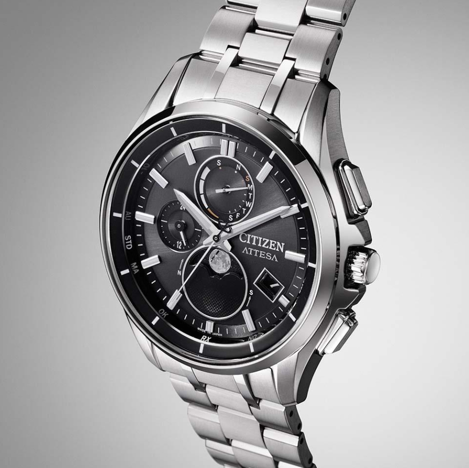 Citizen BY1001-66E นาฬิกาผู้ชาย Attesa Radio Controlled Eco-Drive Titanium Men's Watch