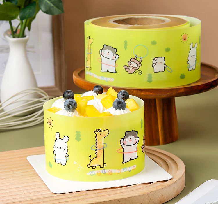 พลาสติกพันเค้ก กว้าง 8 ซม. (ตัดแบ่งขาย)