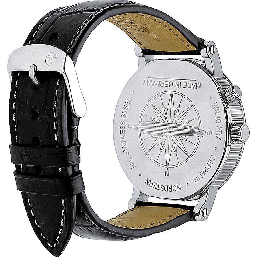 Zeppelin 7540-3 นาฬิกาผู้ชาย Nordstern Dual Time Men's Watch Made In Germany