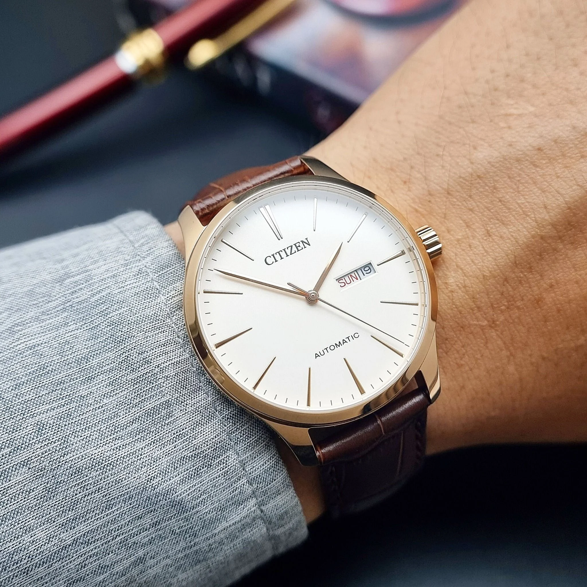 Citizen NH8353-18A นาฬิกาผู้ชาย Mechanical Automatic Men's Watch