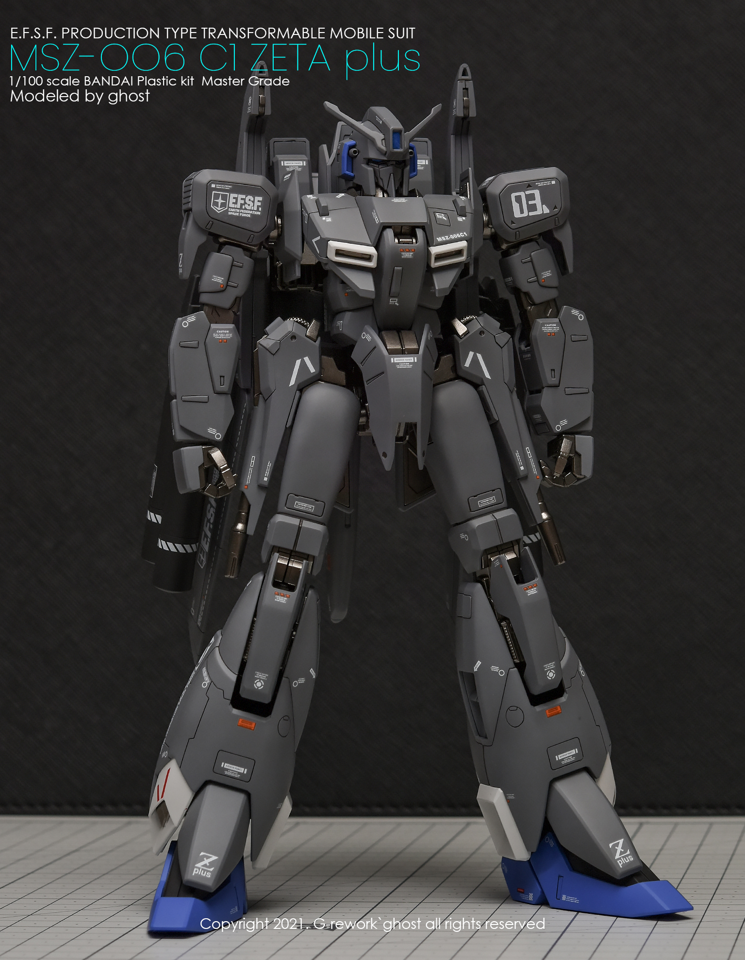 G-REWORK CUSTOM DECAL MG 1/100 ZETA PLUSE