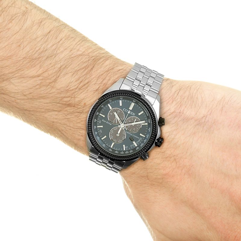 Citizen BL5568-54L นาฬิกาผู้ชาย Eco-Drive Chronograph Tachymeter Men's Watch