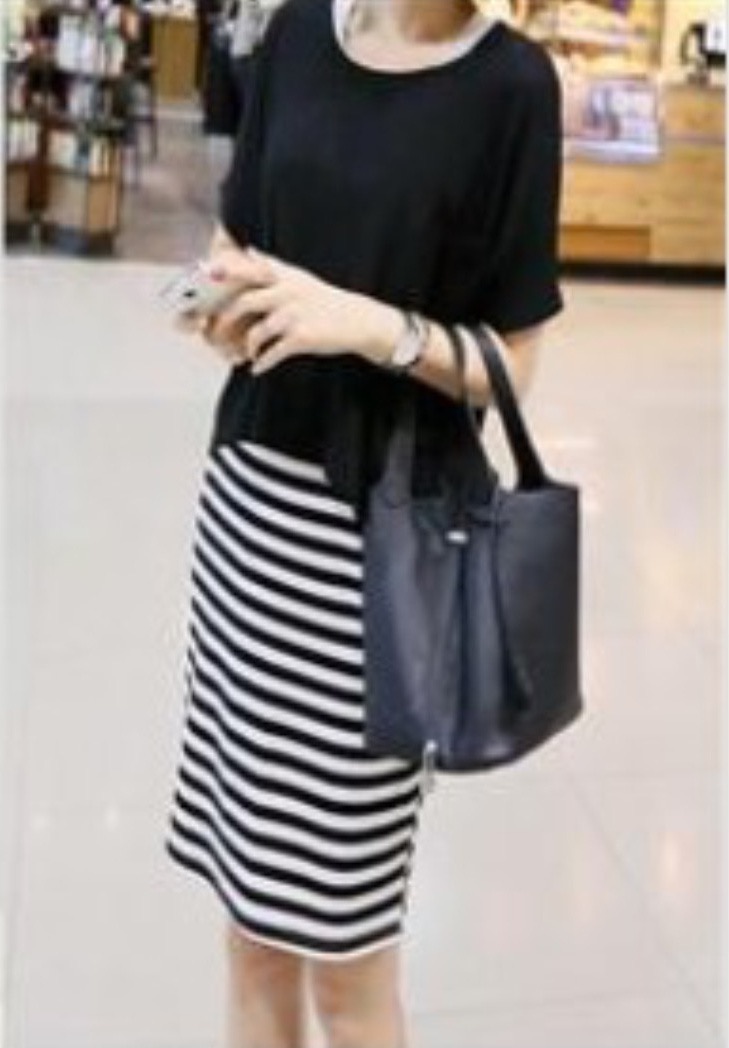 ชุดคลุมท้องเปิดให้นมแฟชั่น แขนกุด มาพร้อมแขนสั้นสวมทับ ผ้านิ่มใส่สบาย M,L