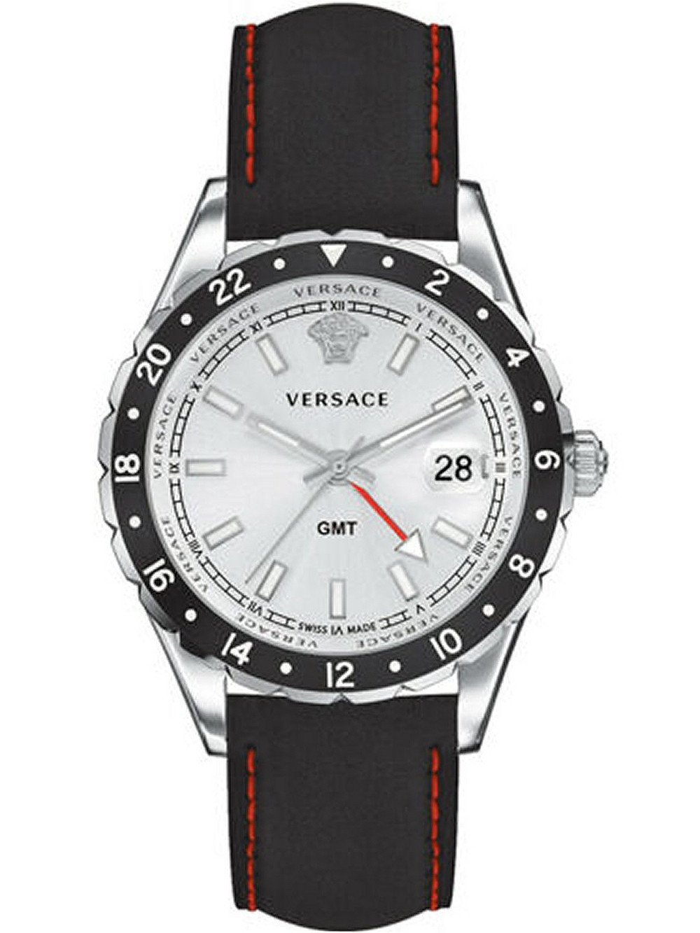 Versace V11070017 นาฬิกาผู้ชาย Hellenyium GMT Quartz Men's Watch