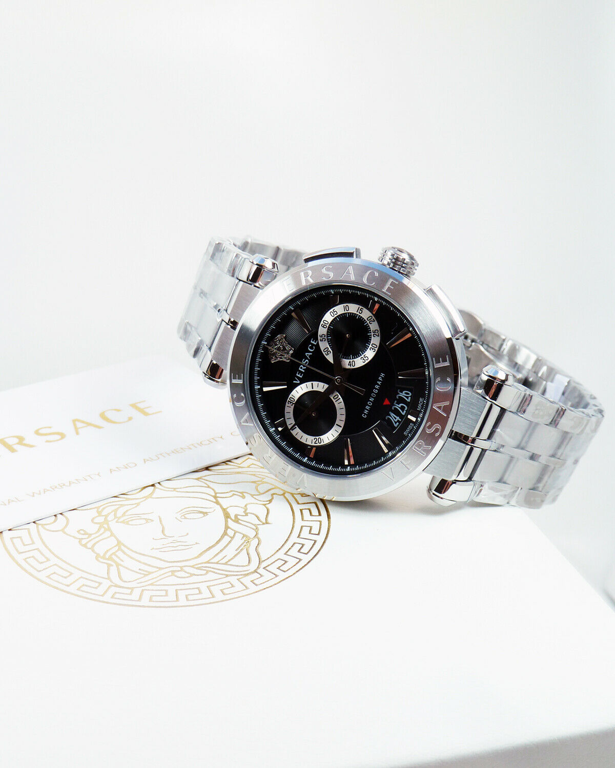 Versace VE1D01520 นาฬิกาผู้ชาย Aion Chronograph Quartz Men's Watch