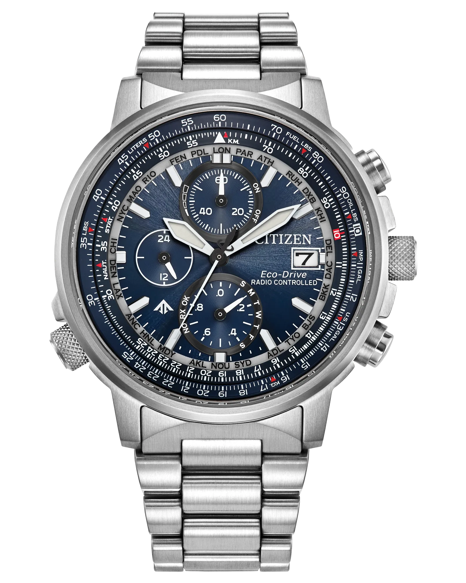 Citizen AT8300-58L นาฬิกาผู้ชาย Promaster Sky Navihawk A-T Radio-Controlled Eco-Drive Men's Watch