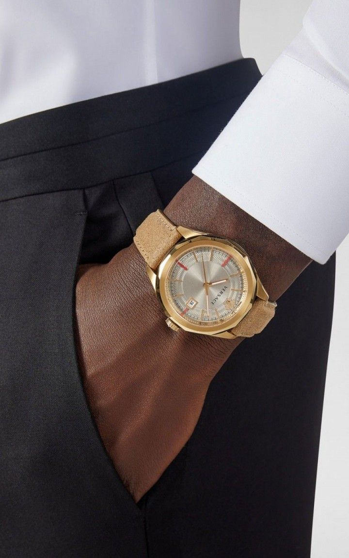 Versace VERA00318 นาฬิกาผู้ชาย Glaze Quartz Men's Watch