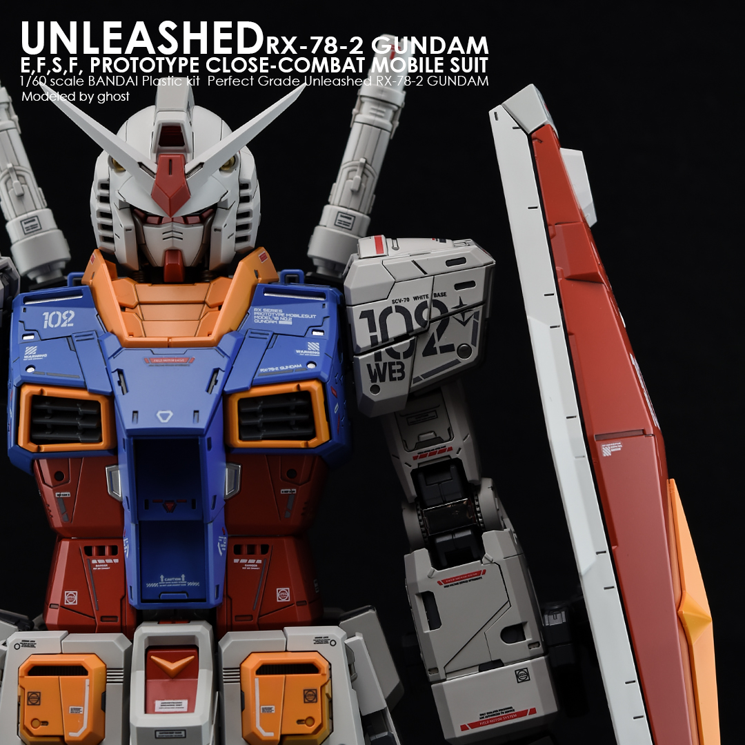 G-REWORK CUSTOM DECAL PG 1/60 RX-78-2 UNLEASHED