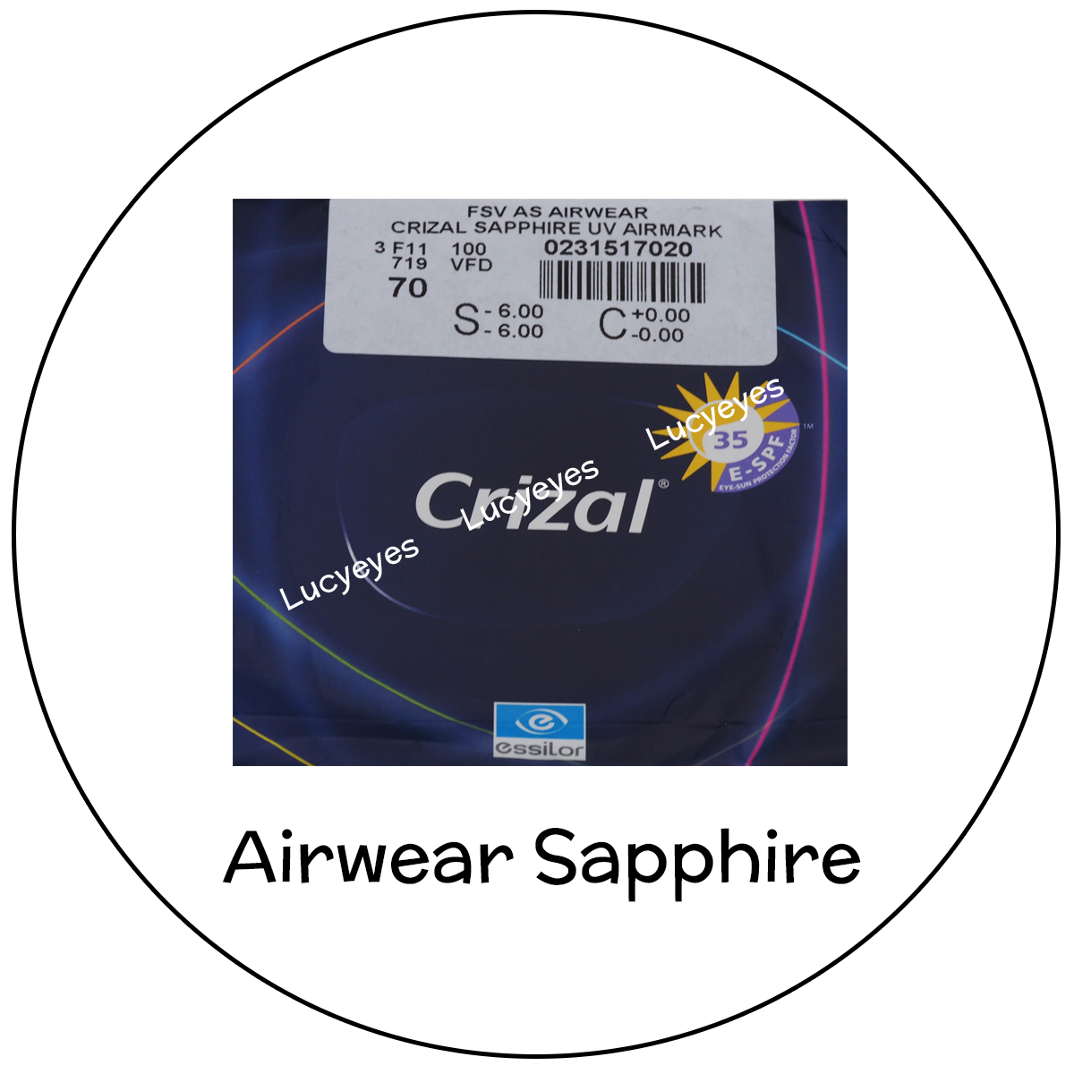 เลนส์ Essilor Airwear Sapphier