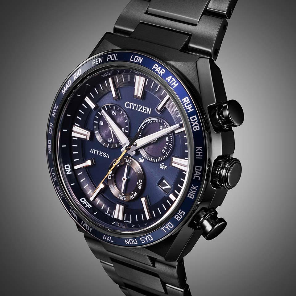 Citizen CB5967-66L นาฬิกาผู้ชาย Attesa Atomic Timekeeping / Super Titanium™ Eco-Drive Men's Watch