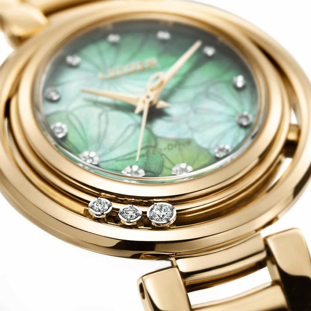 Citizen EM1113-82Y นาฬิกาผู้หญิง Eco-Drive Citizen L Diamond Women's Watch