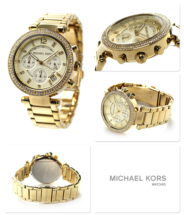 Michael Kors MK5354 นาฬิกาผู้หญิง Michael Kors รุ่น MK5354, Parker Glitz Chronograph Crystals Quartz Women's Watch