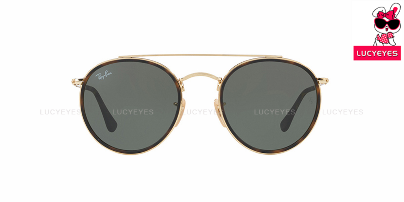 RayBan RB3647N 001 ROUND DOUBLE BRIDGE