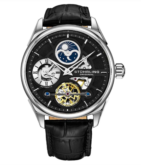 Stuhrling Original 657.02 นาฬิกาผู้ชาย Special Reserve Automatic Skeleton Men's Watch