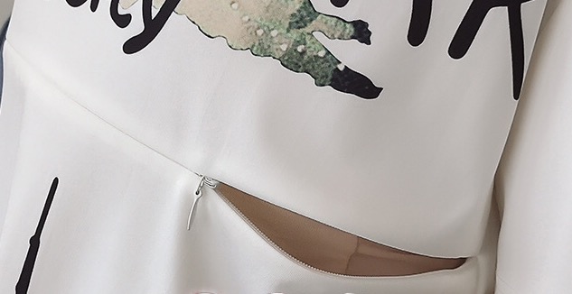 ชุดคลุมท้องเปิดให้นมแฟชั่น ลาย New York เปิดให้นมแนวนอน เปิดได้ยาว M,L,XL