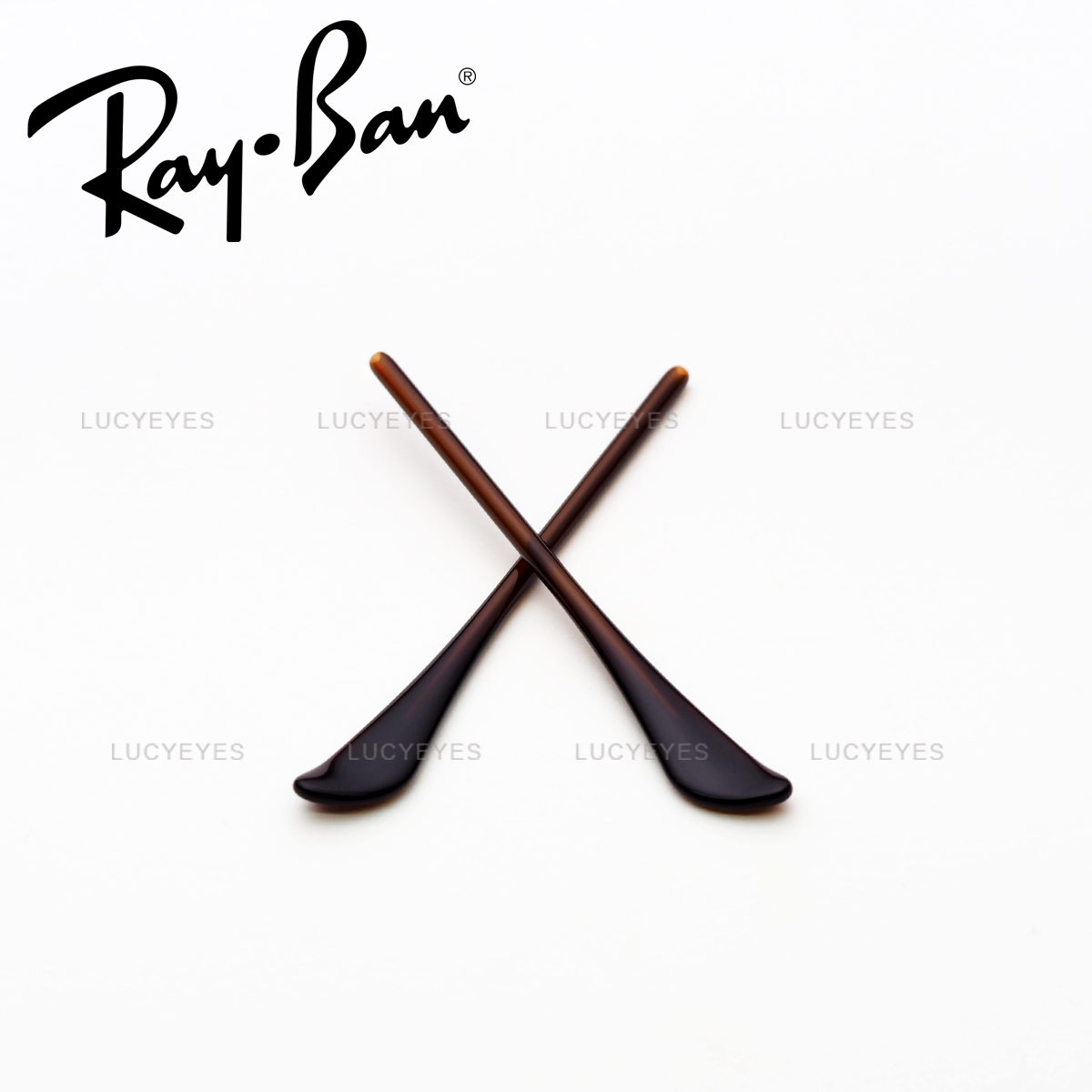 ยางหุ้มขาแว่นกันแดด RAYBAN RB3025, RB3447 แท้ 100% (สีน้ำตาล)