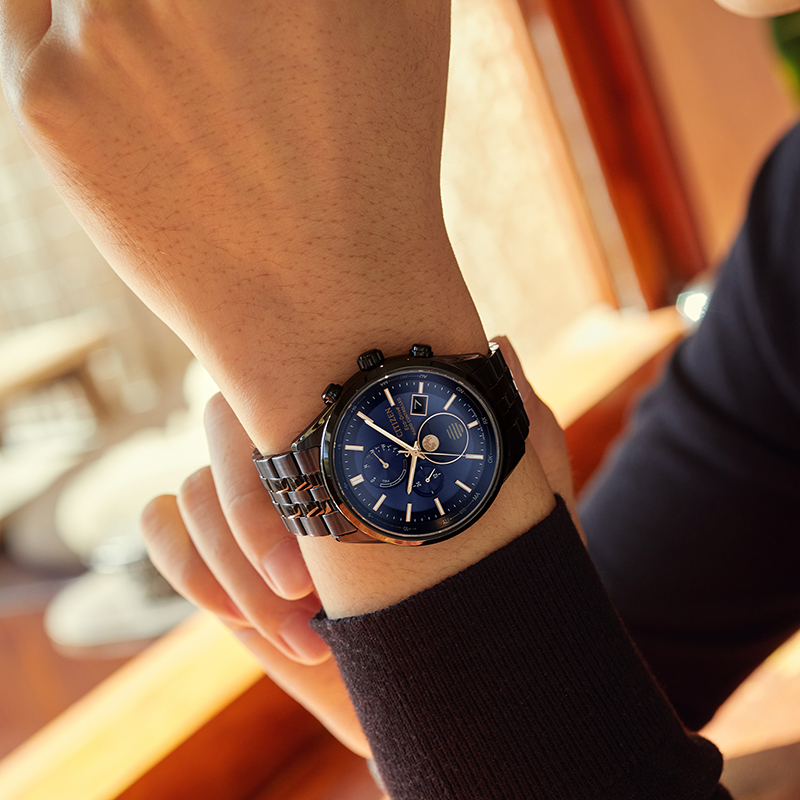 Citizen BY1035-56L นาฬิกาผู้ชาย Global Radio Controlled Eco-Drive Men's Watch