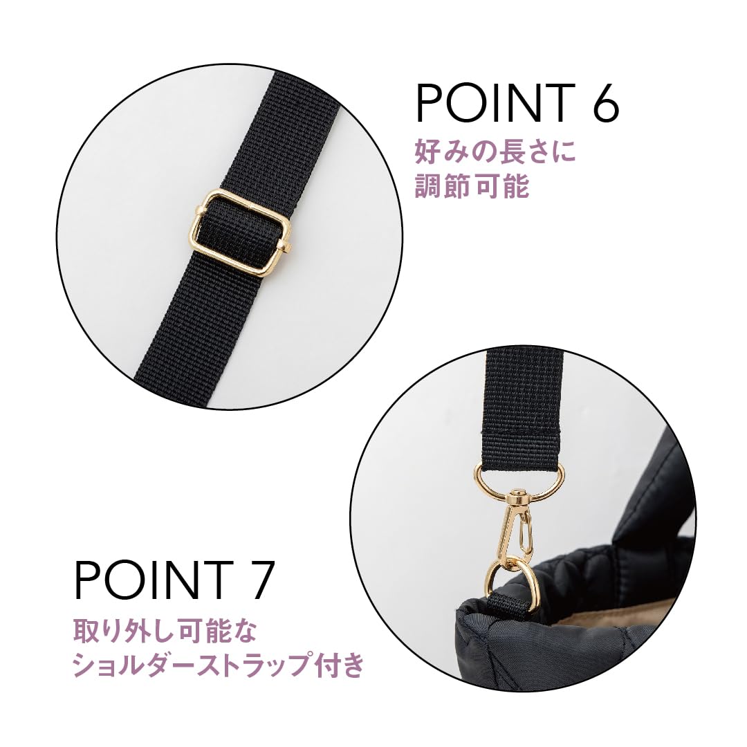 [PRE-ORDER] กระเป๋า a-jolie 3WAY HEART QUILTING BAG กระเป๋าผ้าควิลท์ สีดำ ลายรูปหัวใจ Size 24.5 x 45 x 10 cm นำเข้าจากญี่ปุ่น ajolieアジョリー バッグ