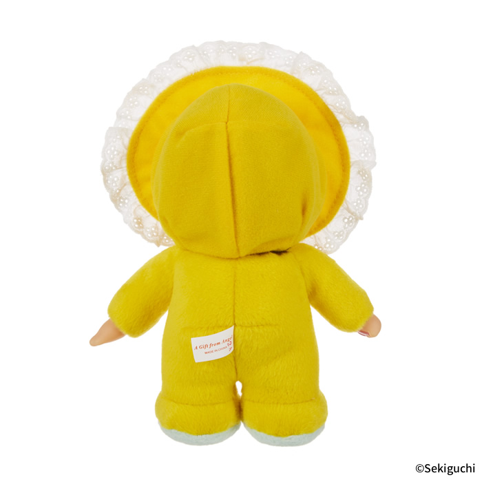 [PRE-ORDER] Monchhichi Yellow Retro Series ตุ๊กตาม่อนชิชิ ชุดสีเหลือง Size S 21 x 13 x 7 cm นำเข้าจากญี่ปุ่น レトロチックモンチッチ Sサイズ イエロー 264759