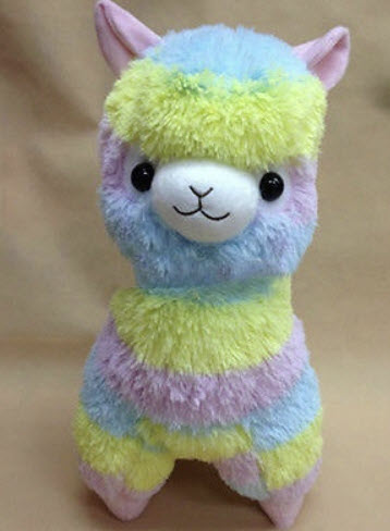 Alpaca ขนสีรุ้ง ขนาด 14 นิ้ว