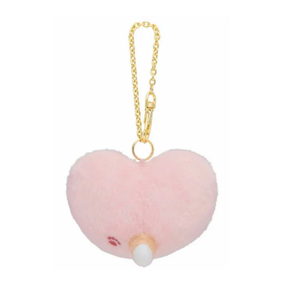 [PRE-ORDER] พวงกุญแจ ตุ๊กตา แมวโมฟุ รูปหัวใจ สีชมพู Mofusand Heart Cat Mascot mofusand ふわふわハートにゃんこマスコット(ピンク)