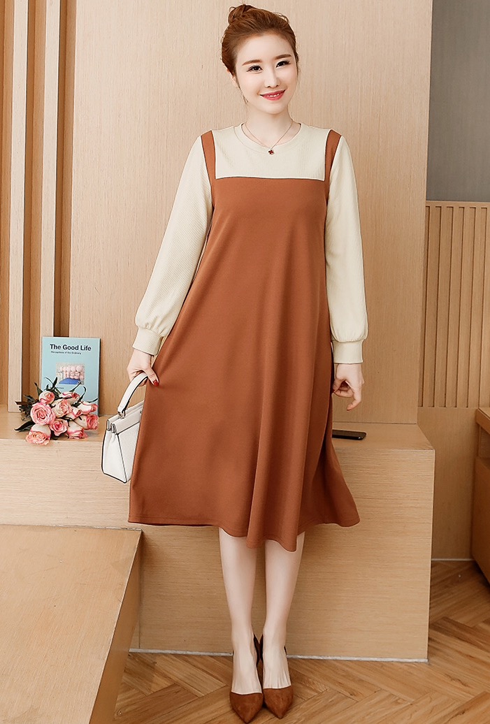 ชุดคลุมท้องแฟชั่น เอี๊ยมหลอก ผ้ายืดตัวเนื้อนิ่ม ใส่ได้ถึงคลอด มีไซส์เยอะค่ะ L,XL,2XL,3XL.4XL,5XL