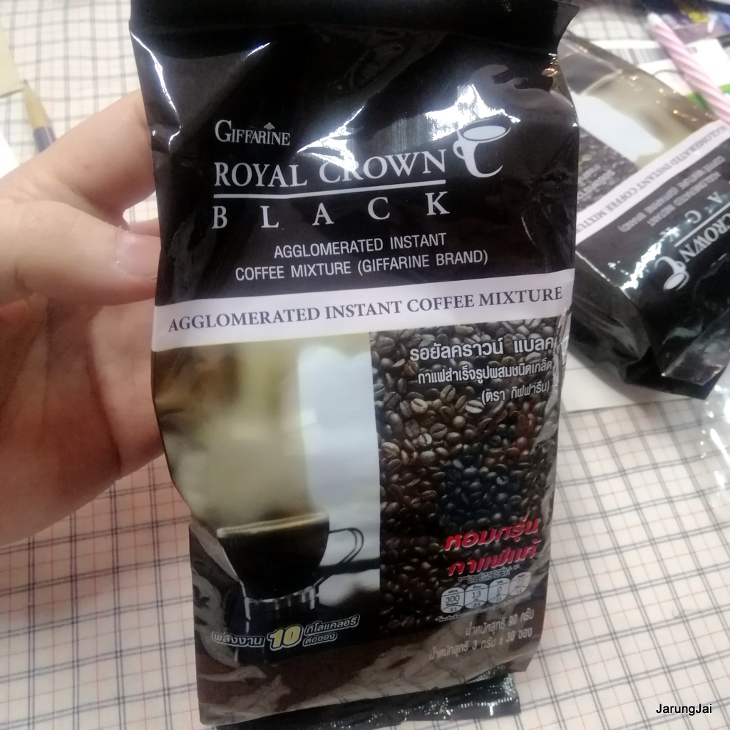 Giffarine ROYAL CROWN BLACK COFFE กาแฟดำ รอยัล คราวน์ แบลค กิฟฟารีน กาแฟ กาแฟสำเร็จรูป กาแฟเกล็ด