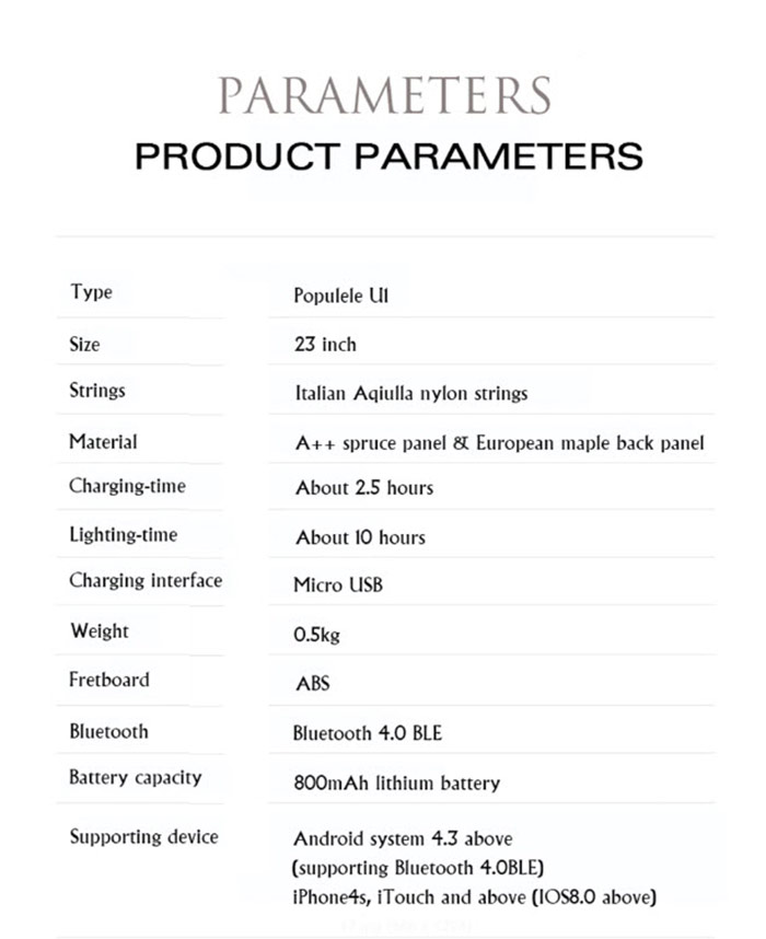 Xiaomi Populele U1 Smart Ukulele - อูคูเลเล่อัจฉริยะ Populele U1