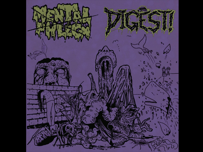 MENTAL PHLEGM/DIGEST!'Split-Demo' Cd.