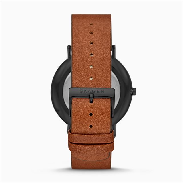 Skagen SKW6550 นาฬิกาผู้ชาย Signatur Brown Leather Quartz Men's Watch