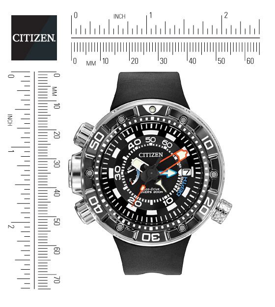Citizen BN2029-01E นาฬิกาผู้ชาย Eco-Drive Promaster Aqualand DLC ISO Divers 200m Men's Watch