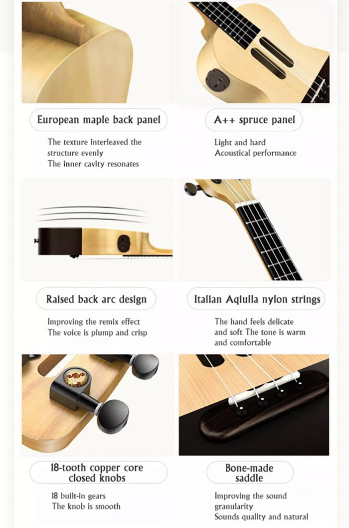 Xiaomi Populele U1 Smart Ukulele - อูคูเลเล่อัจฉริยะ Populele U1
