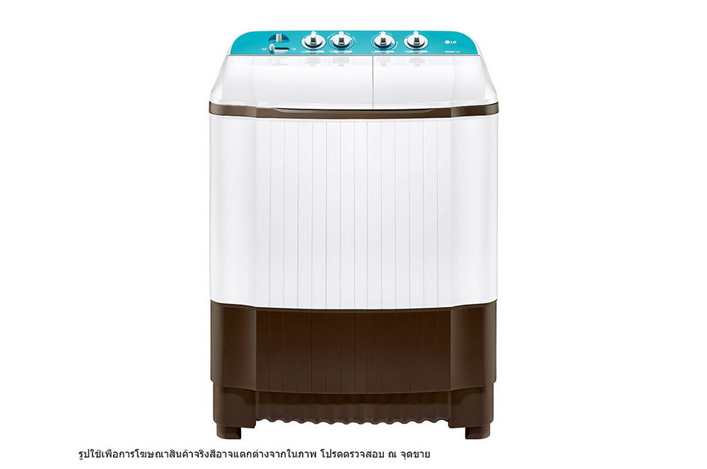 เครื่องซักผ้า 2 ถัง LG 7.5 กก. ระบบ Roller Jet รุ่น TT07NOMG