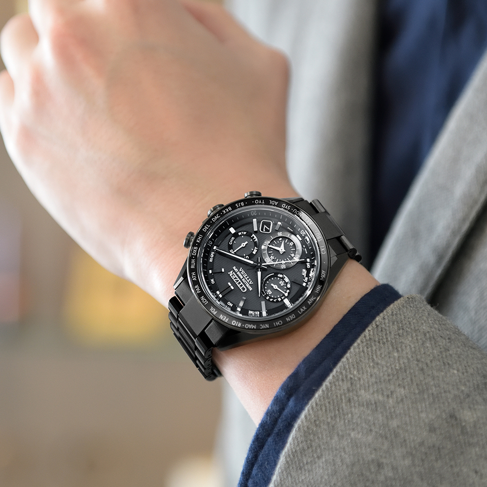 Citizen CC4055-65E นาฬิกาผู้ชาย Eco-Drive Satellite Wave GPS Men's Watch