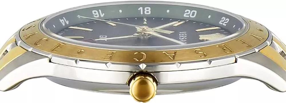 Versace VEBK00718 นาฬิกาผู้ชาย GMT Quartz Men's Watch
