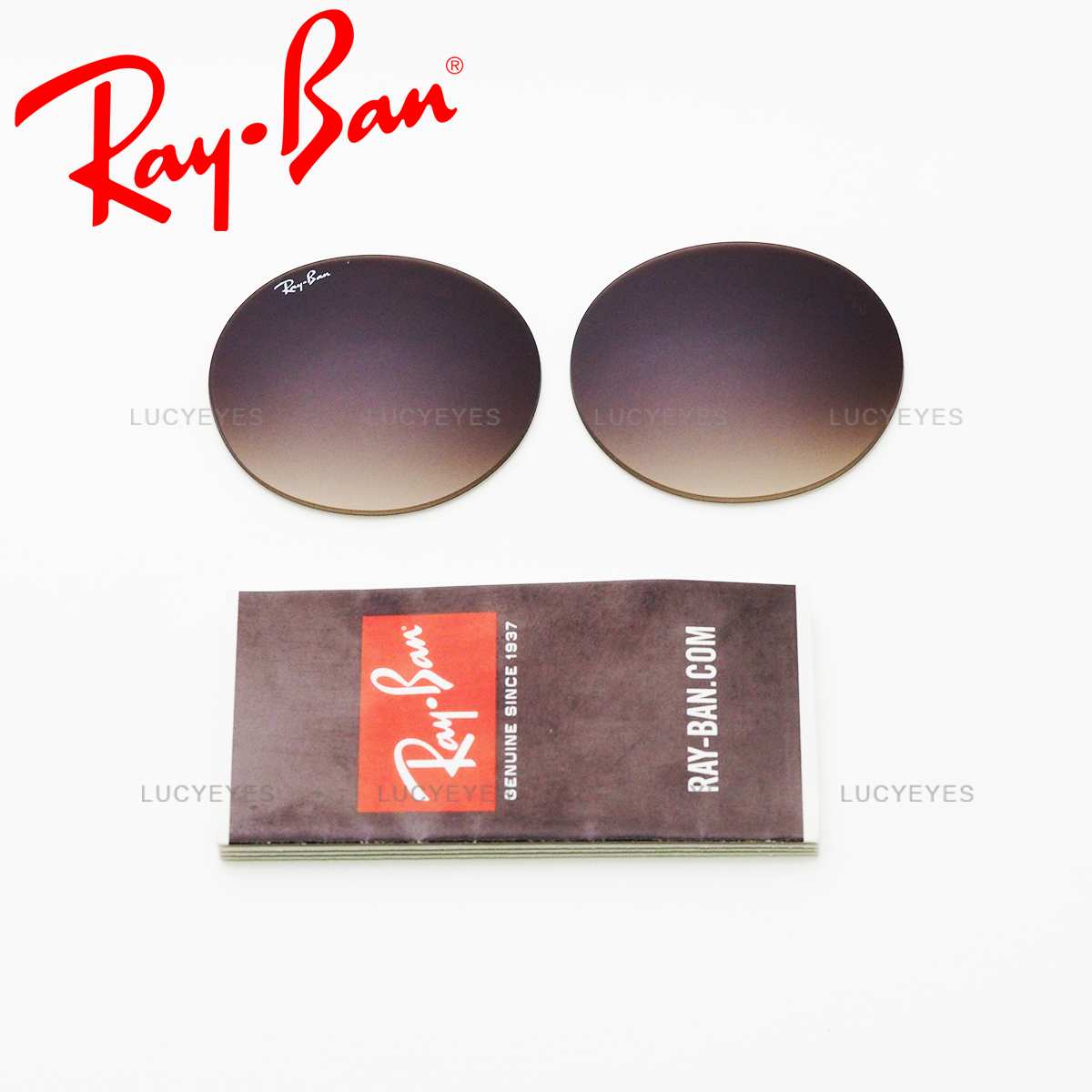 เลนส์ RAYBAN แท้ 100% RB4222 865/13 เลนส์สีน้ำตาลไล่สี