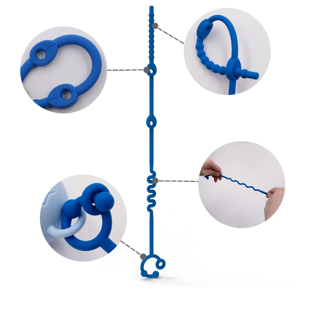 สายคล้องซิลิโคนรูปใบไม้ สายซิลิโคนเอนกประสงค์