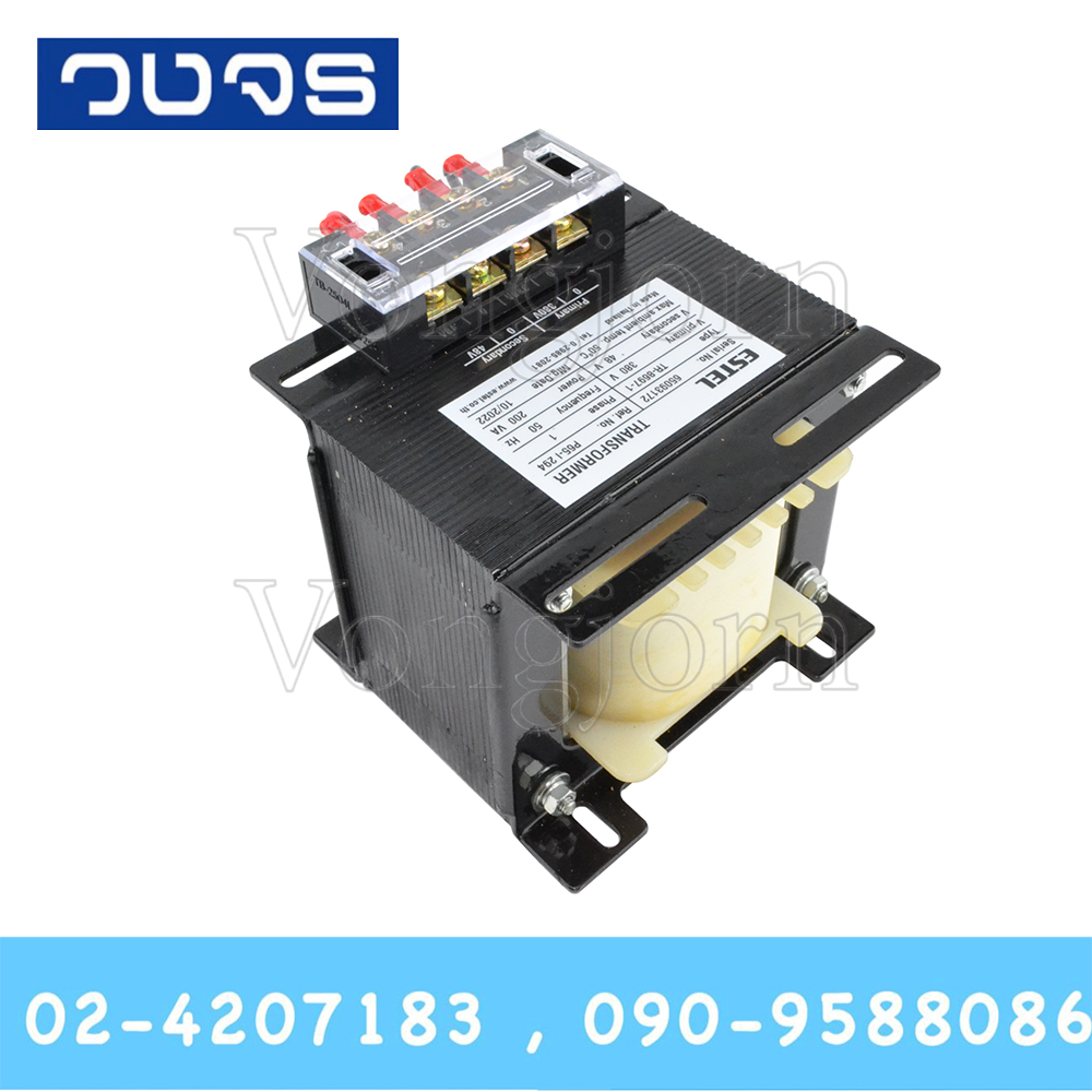 หม้อแปลงESTEL Input 0 380 VAC Output 0 48 VAC 200VA
