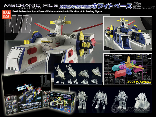 Bandai Mechanic File White Base Trading Figure