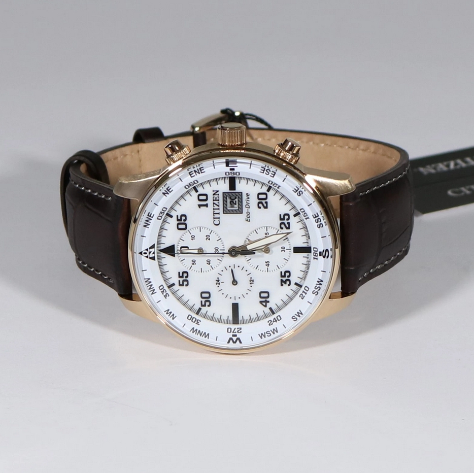 Citizen CA0693-12A นาฬิกาผู้ชาย Eco-Drive Aviator Pilot's Men's Watch