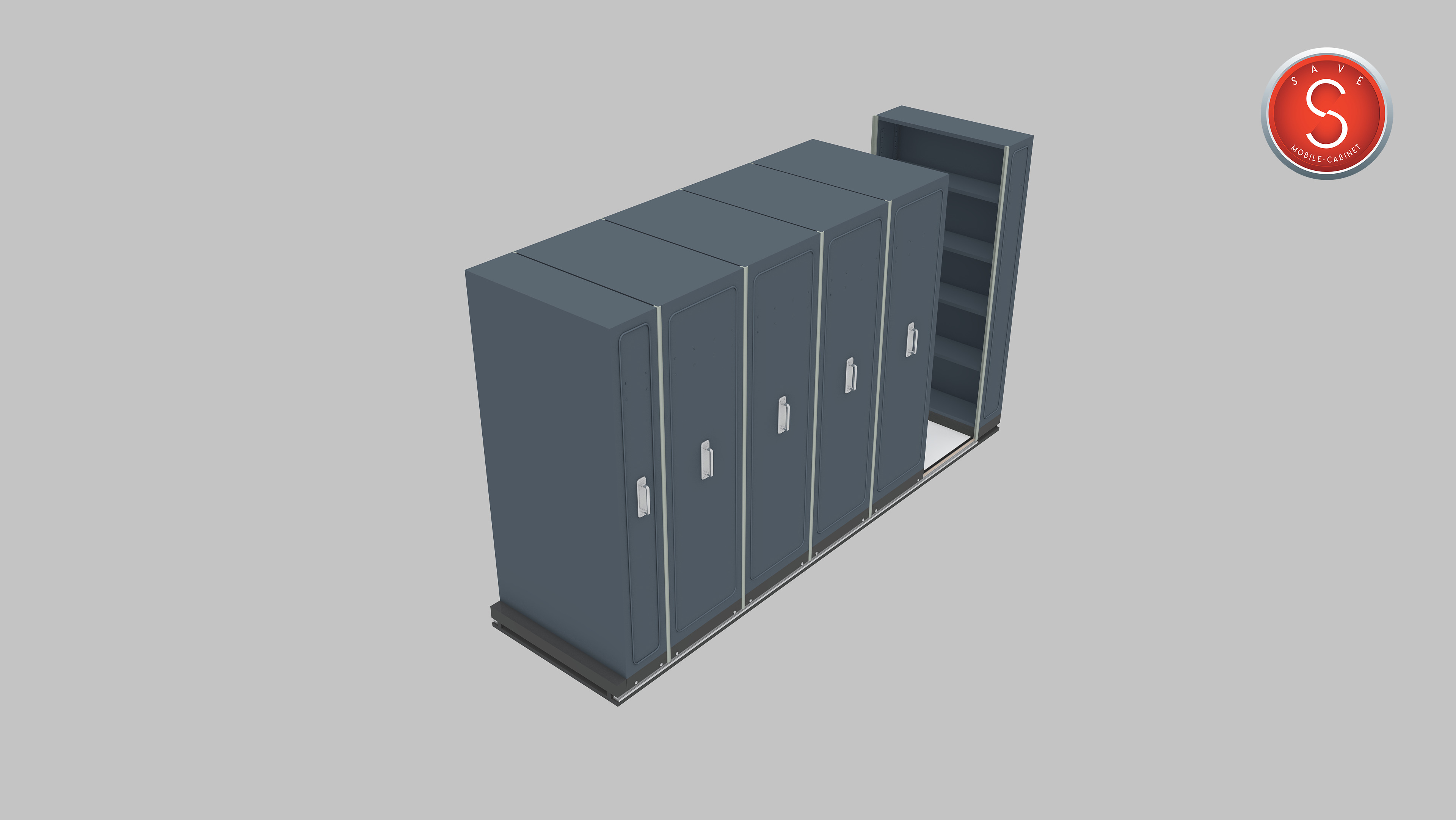 SAVE ตู้รางเลื่อนระบบมือผลัก ชุด 10 หน้า